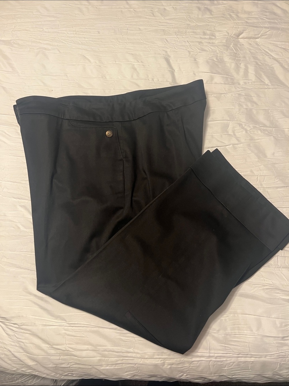 Elliott Lauren elegant Black cuffed pants. Size 12.